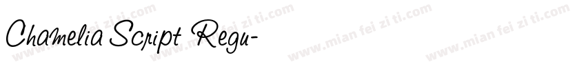 Chamelia Script Regu字体转换